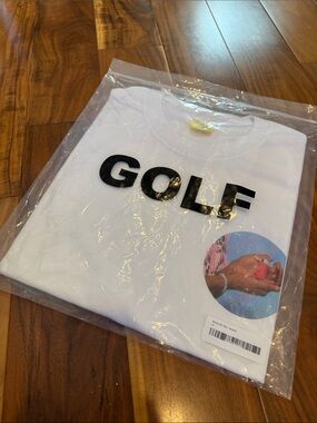 Golf Wang White Tee with Inhaler
